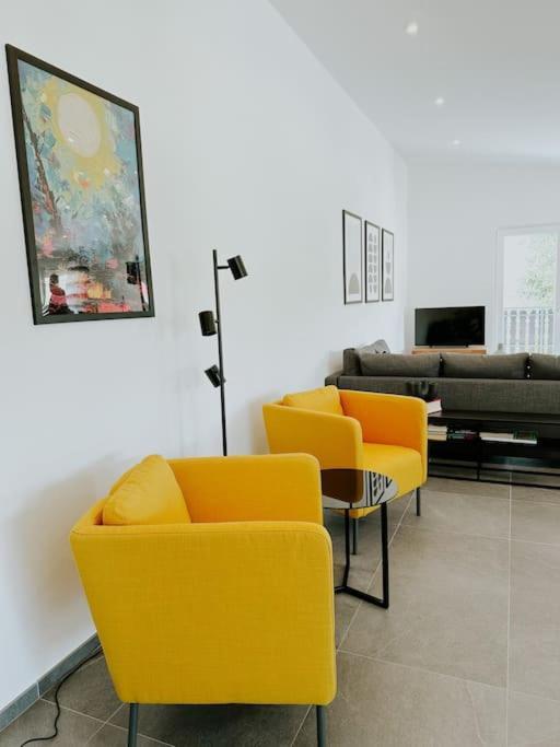 Apartment 100 Qm Im Weindorf - Balkon/Garage Aspisheim Zewnętrze zdjęcie